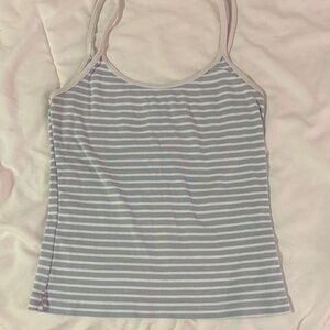 Brandy Melville Blue and White Striped Camisole
